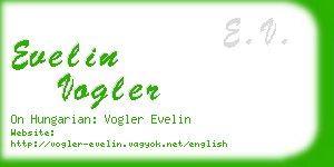 evelin vogler business card